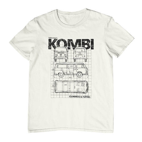 Camiseta Masculina Carros Brasileiros - Kombi