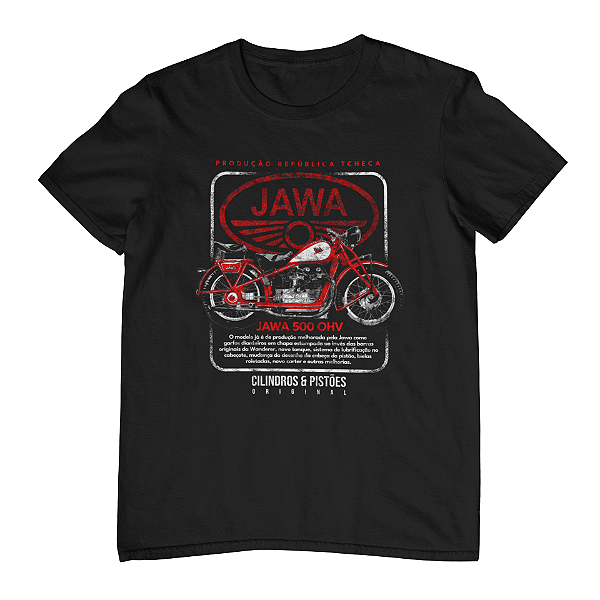 Camiseta Masculina Motos Clássica - Jawa