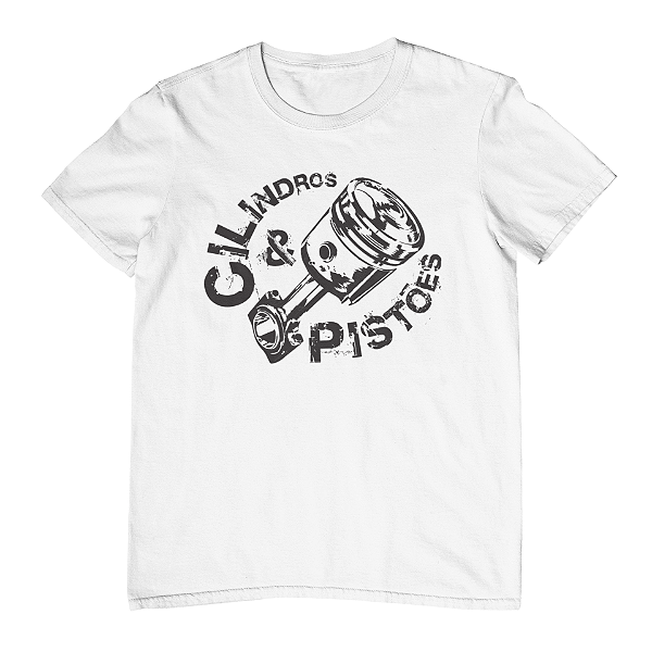 Camiseta Masculina Cilindros e Pistões