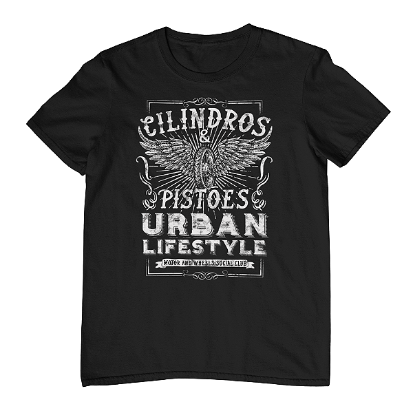 Camiseta Masculina Cilindros e Pistões Urban