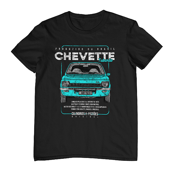 Camiseta Masculina Carros Clássicos - Chevette Tubarão