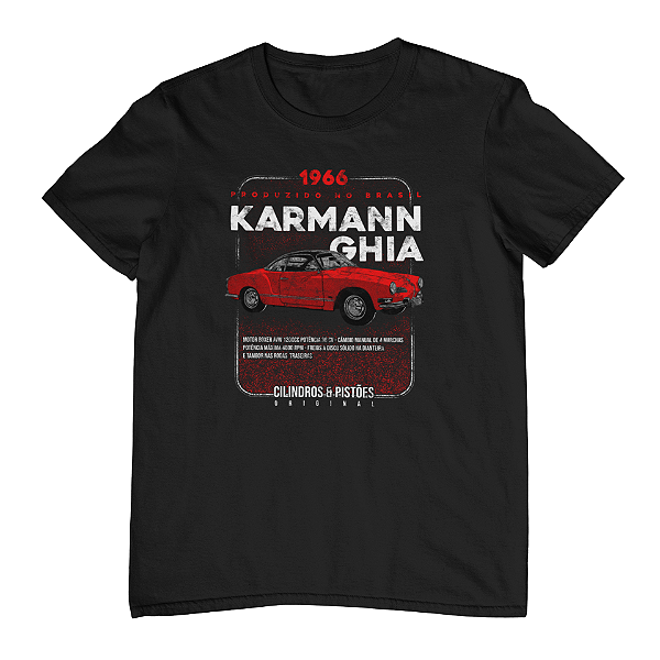 Camiseta Masculina Carros Clássicos - Karmann-Ghia