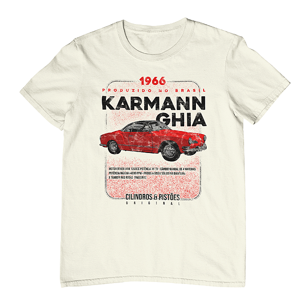 Camiseta Masculina Carros Clássicos - Karmann-Ghia