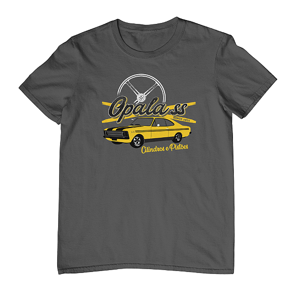 Camiseta Masculina Carros Clássicos brasileiros - Opala SS