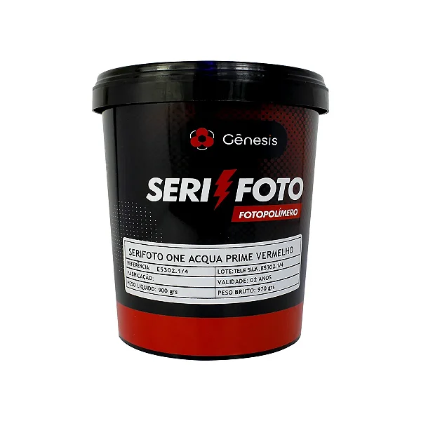 Emulsão Serifoto One Acqua Prime Vermelho 900 ml