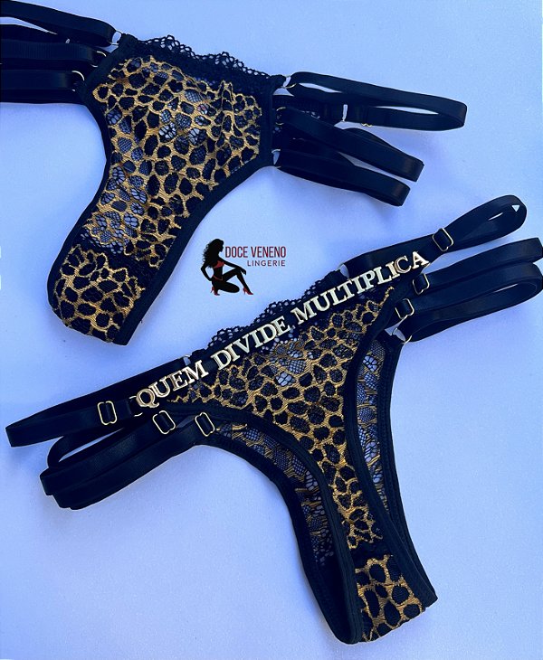 Calcinha personalizada  (u) - Oncinha