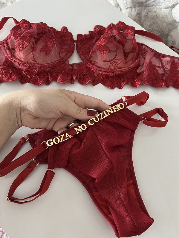 Conjunto personalizado Jhenny | Vermelho (modelagem pequena)