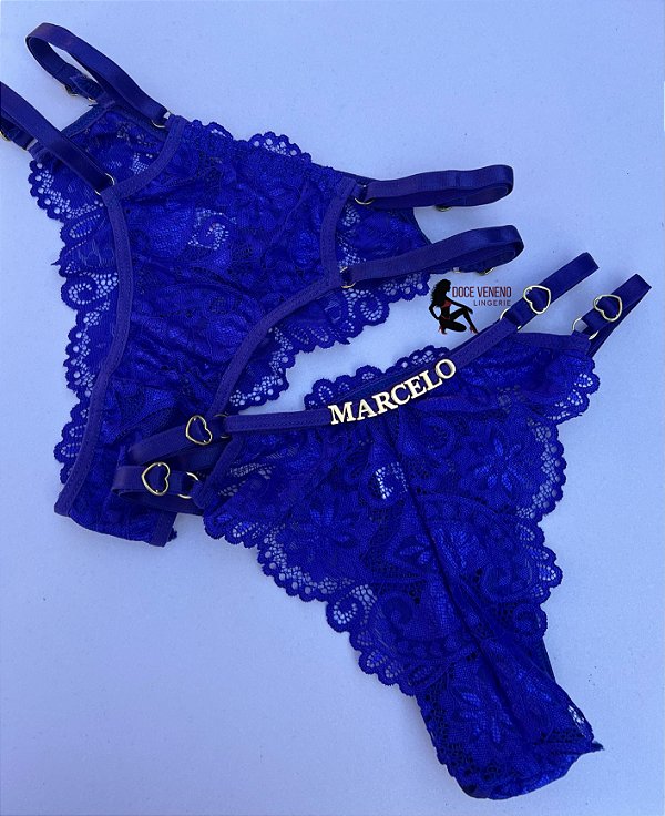 Calcinha Personalizada (u) Pri | Azul bic