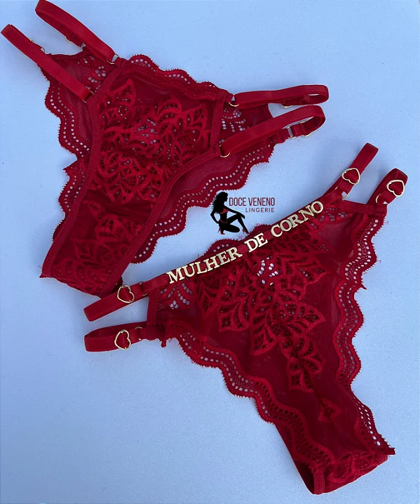 Calcinha Personalizada Pri | Vermelha (PLUS SIZE)