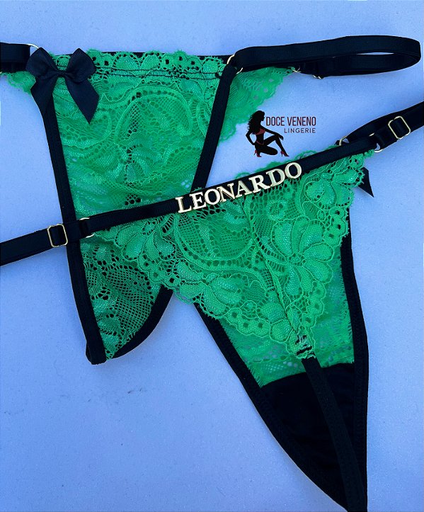 Calcinha personalizada semi fio| triângulo - Verde