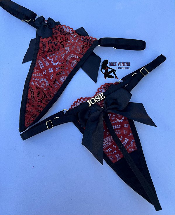 Calcinha personalizada sexy fio| laço - Terra