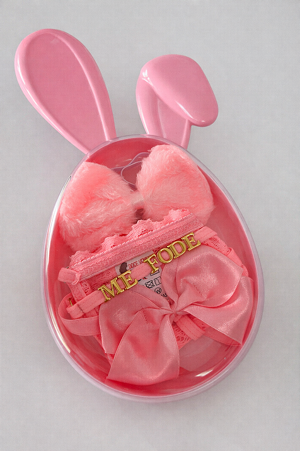 Embalagem acrílica | Coelhinha (Itens de dentro vendidos separadamente)