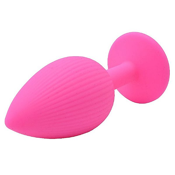 Plug Anal em Silicone - Pink
