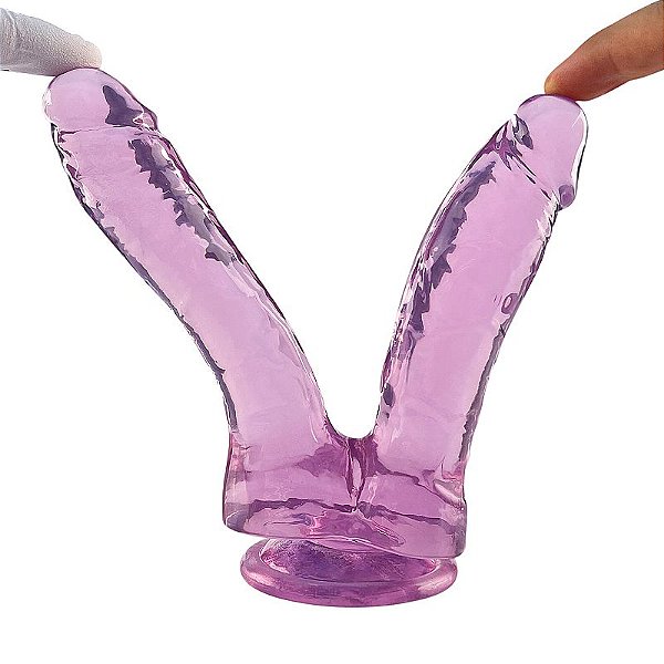 Protese Dildo Duplo Realístico - 17,3 x 3,5 -