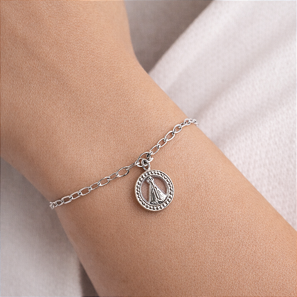 Pulseira Nossa Senhora Aparecida - Prata 925