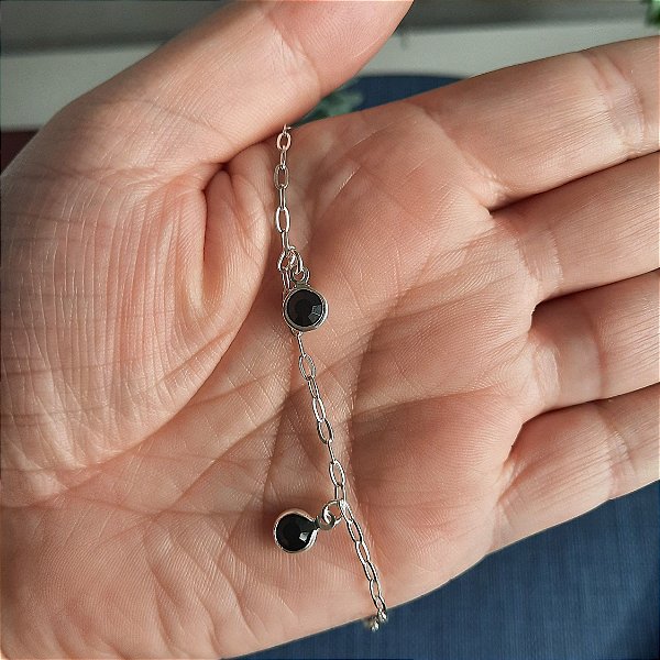 PULSEIRA ZIRCONIA PRETA