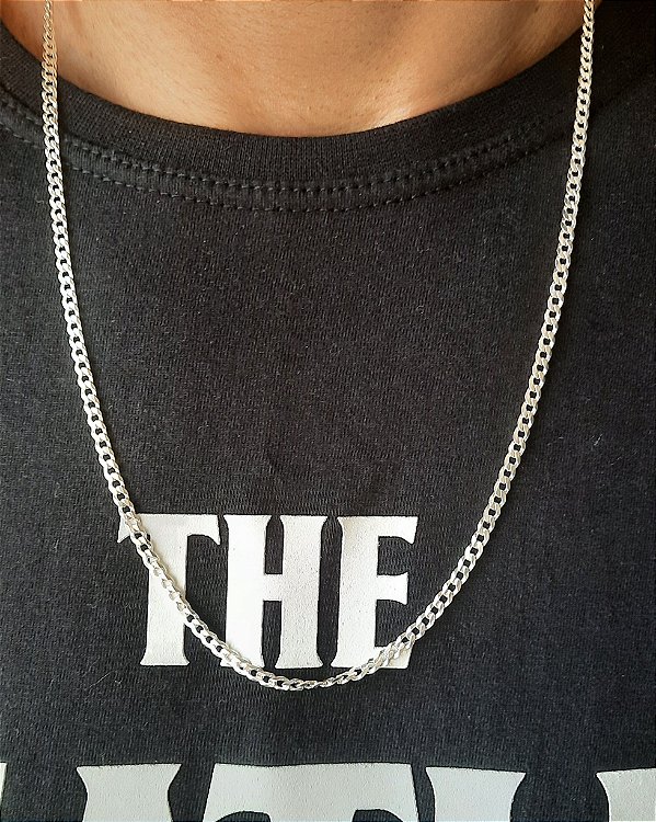 CORRENTE PRATA 925 GRUMET 3MM X 60 CM