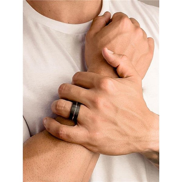 ANEL EM FIBRA DE CARBONO