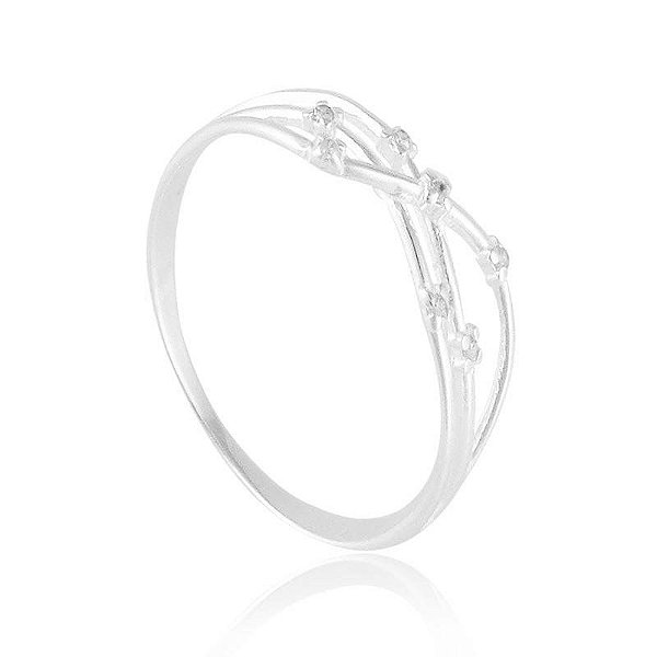 ANEL ENTRELACADO PRATA