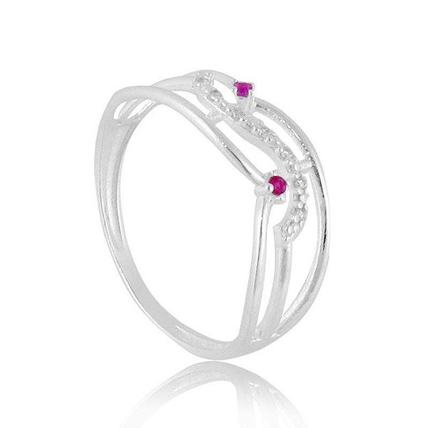 ANEL CRAVEJADO PRATA