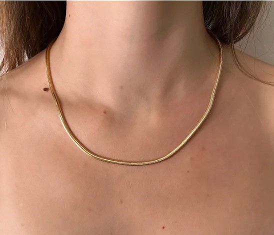 Colar Choker Lacraia Média - Semijoia