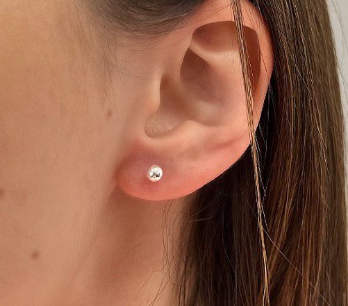 Brinco Bolinha 4mm - Prata 925