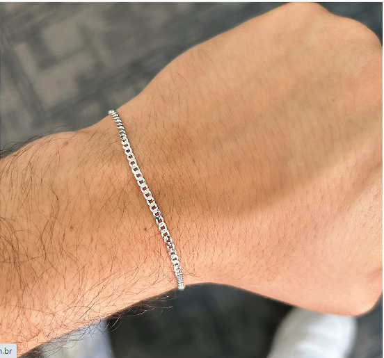 Pulseira Elos Grumet Dupla 2mm