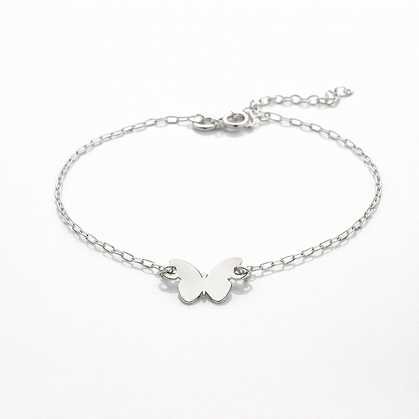 Pulseira Borboleta - Prata 925