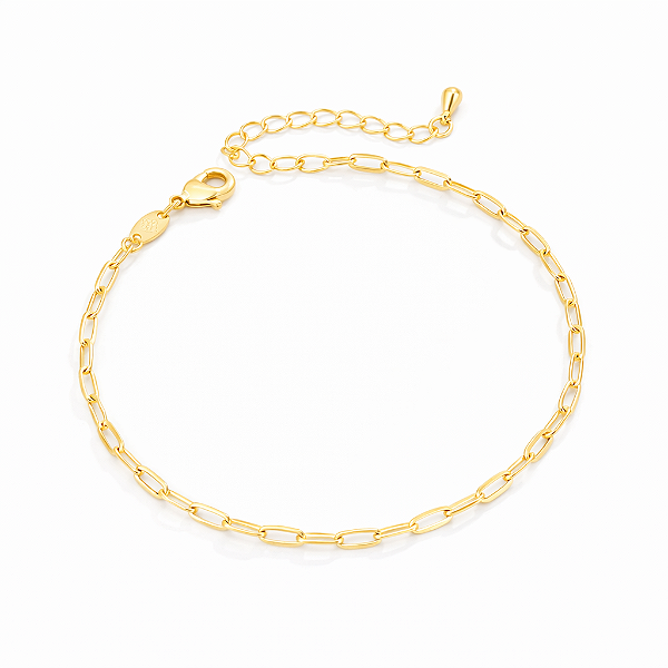Pulseira Elos Ovais Alongados - Banhado Ouro 18k