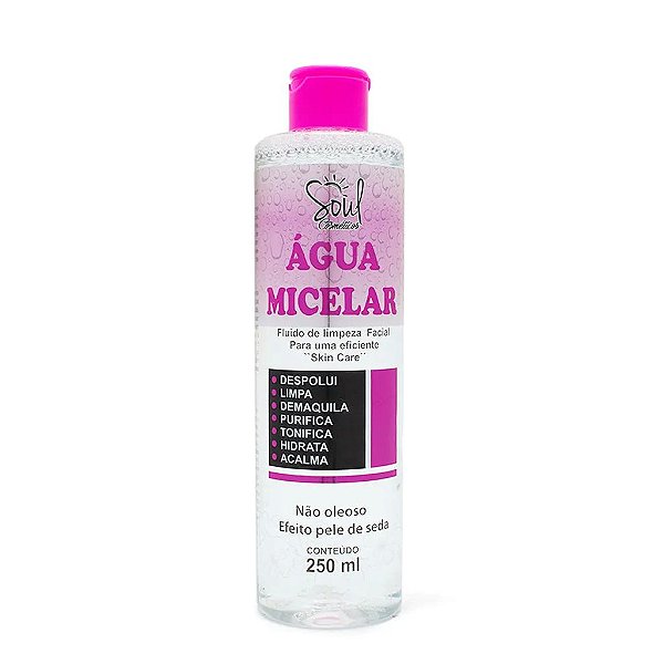 Água Micelar Fluido de Limpeza Facial