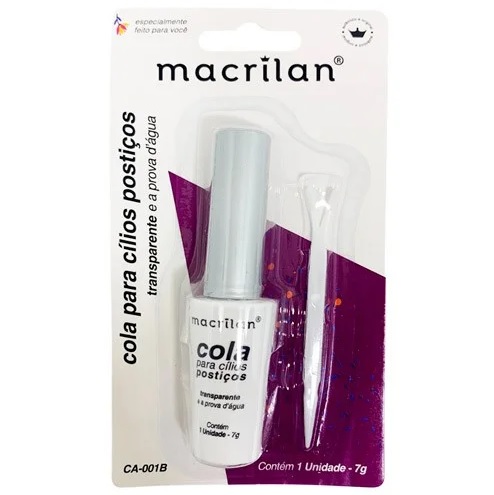 Cola para Cílios Transparente Macrilan