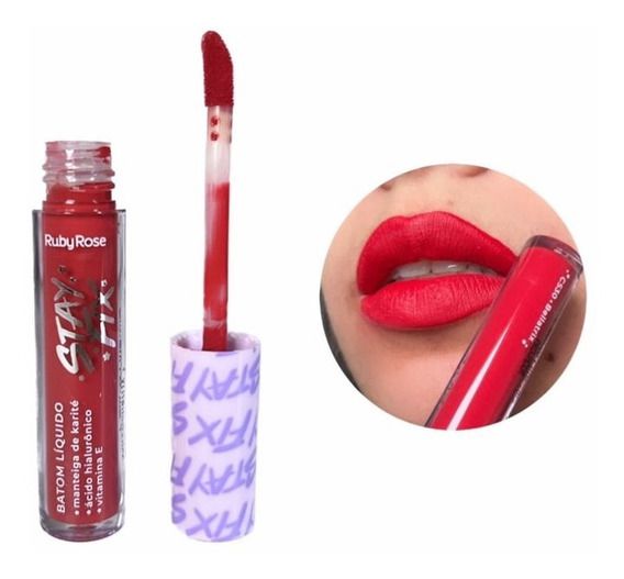 Batom Líquido Matte Stay Fix CS30 Bellatrix Ruby Rose
