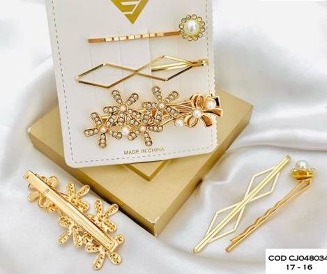 Kit Presilha Flor Strass