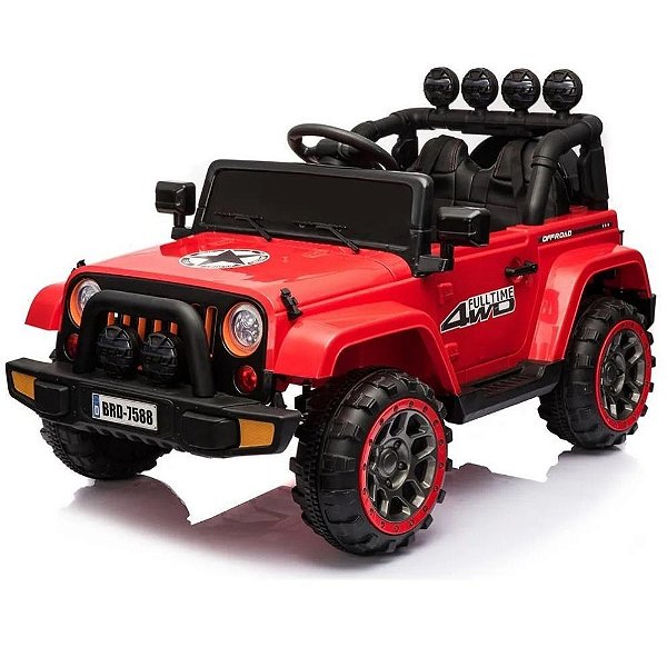 Mini Carro Infantil Elétrico Jipe Jeep Controle Remoto 12V