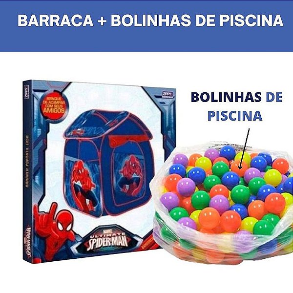 Barraca Homem Aranha Kit Bolinha Tenda Casa Menino Infantil