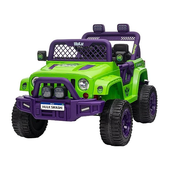 Carro Elétrico Jipe Off Road Hulk 12v Controle Remoto Disney