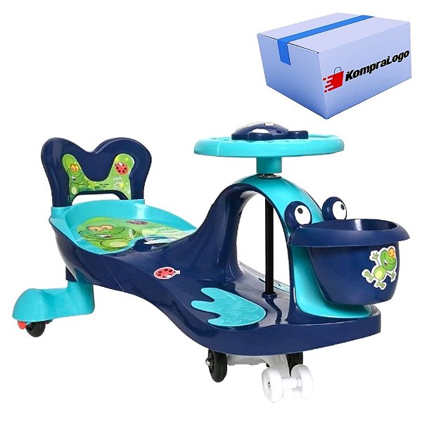 Carrinho Infantil Azul Menino Barato Rolimã Volante Car Led