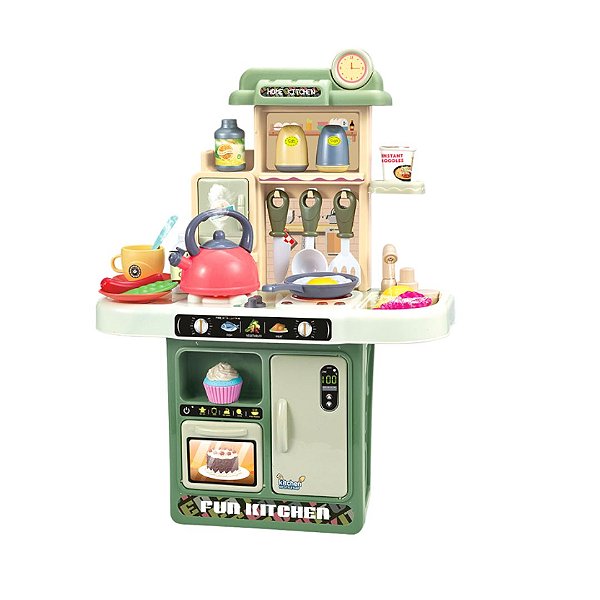 Kit Cozinha Brinquedo Infantil Completa Som Luz Acessórios