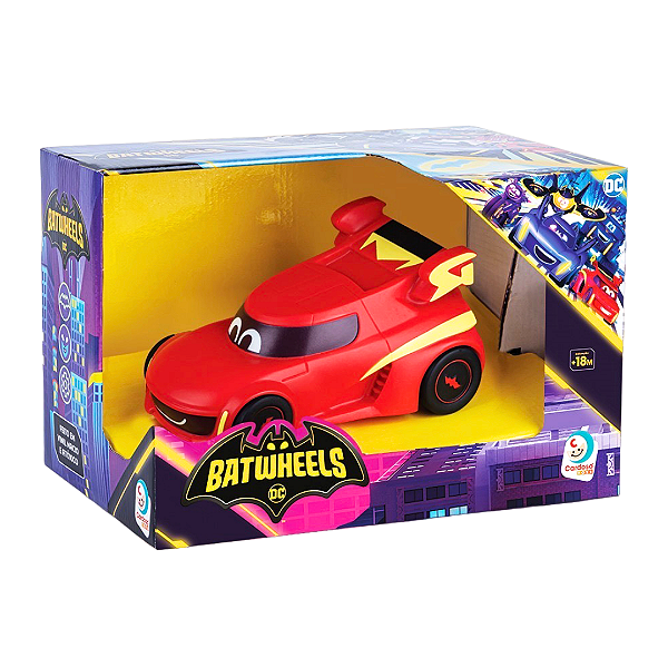 Batwheels Mini Carros Vinil Vermelho Robin Bebês E Crianças