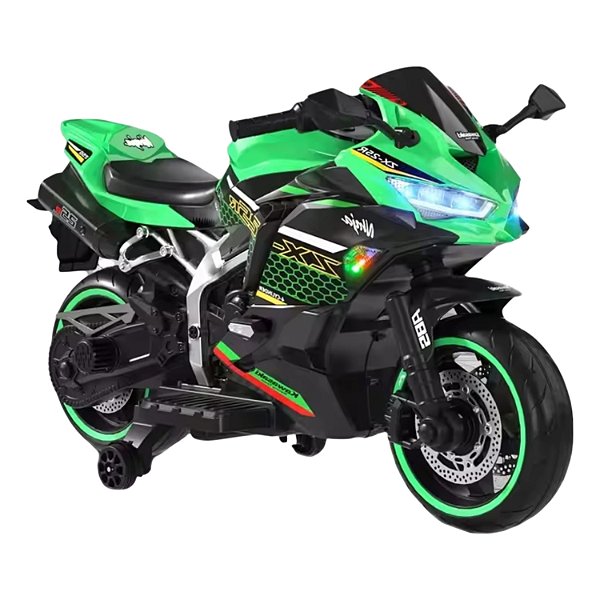 Moto Elétrica Infantil Ninja Zx10e Verde – Estilo E Aventura