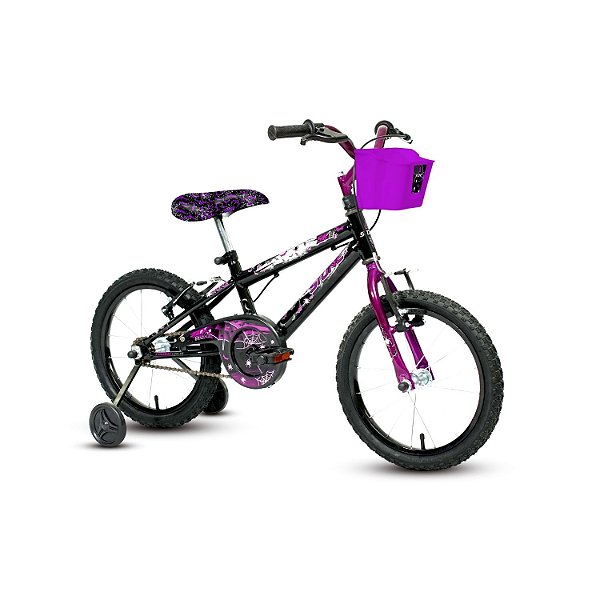 Bicicleta Aro 16 Sk-ii Preta/roxa – Feminina Infantil Wan