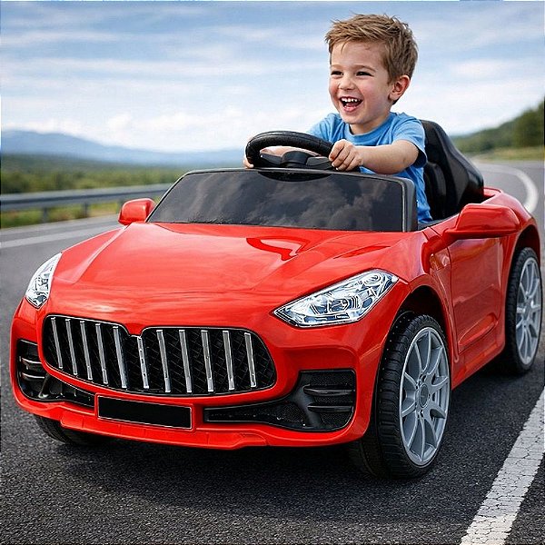 Carro Elétrico Infantil 6v Vermelho Classic Controle Remoto