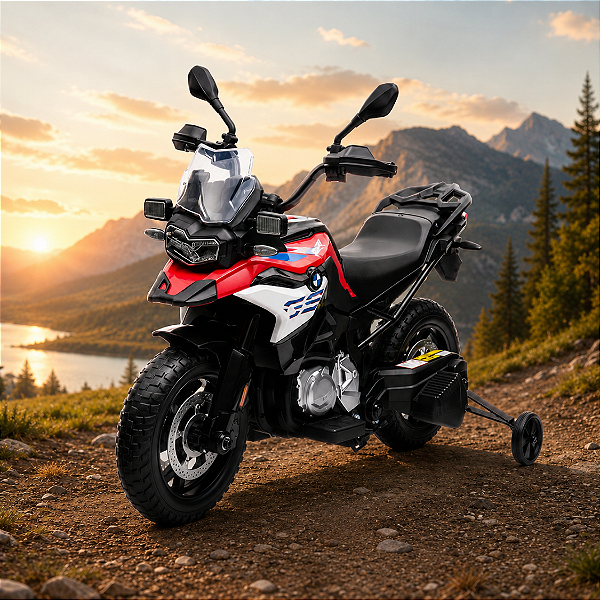 Moto Elétrica Infantil Bmw F850gs 12v Zippy Toys Rodas E Luz