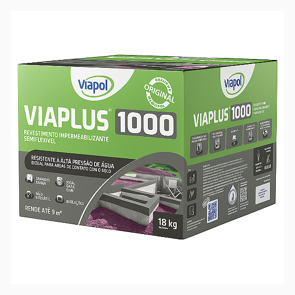 Impermeabilizante Viaplus 1000 Caixa 18 Kg - VIAPOL