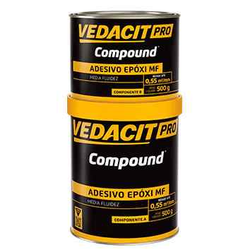 Compound Adesivo Epóxi MF Lata 1kg - VEDACIT PRO