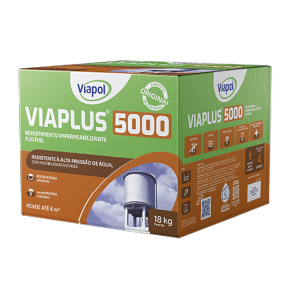 Impermeabilizante Viaplus 5000 (Caixa 18 Kg) - VIAPOL