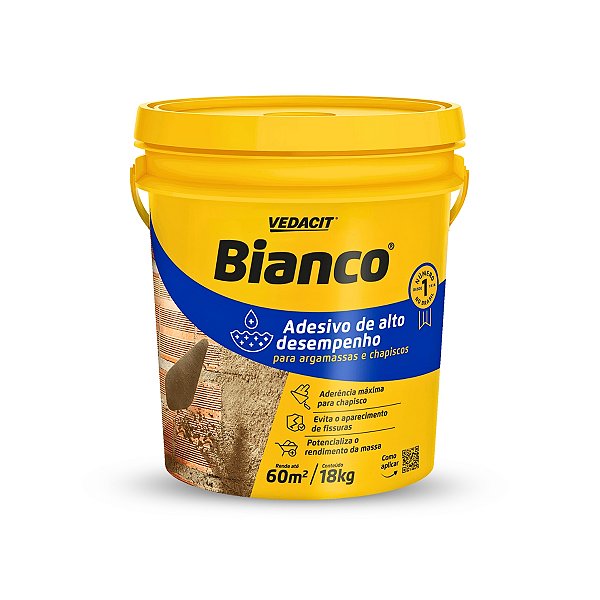 Adesivo para Chapisco Bianco balde 18 Litros - VEDACIT