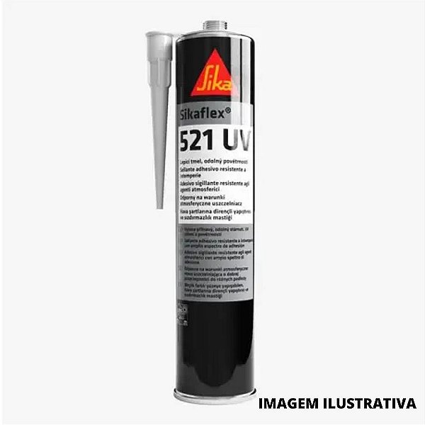 Sikaflex 521 UV Cinza UP 400ml (SACHÊ) Caixa C/ 12 Unidades - SIKA