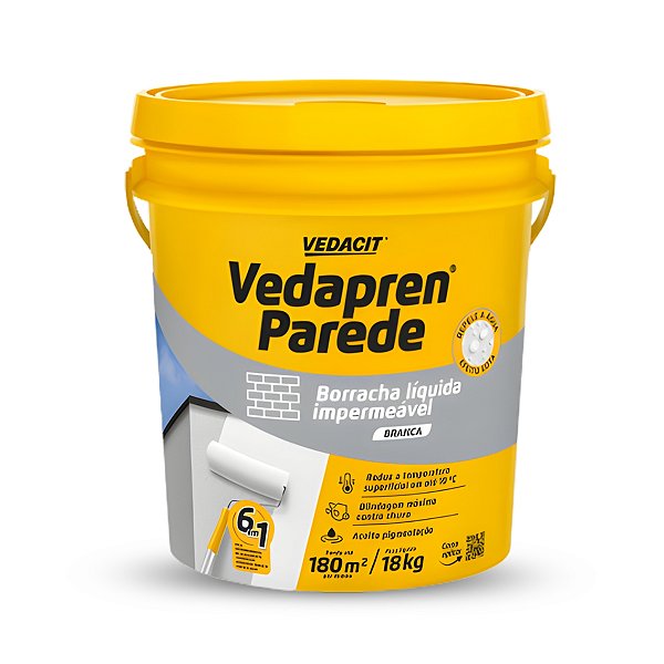 Vedapren Parede Branco Balde 18kg - VEDACIT