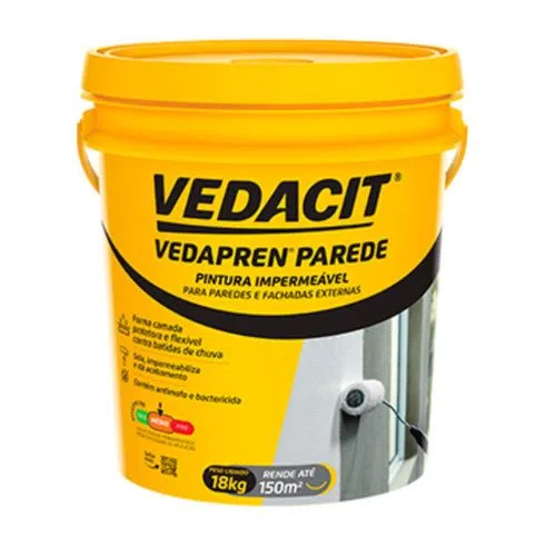 Vedapren Parede Branco Balde 18kg - VEDACIT